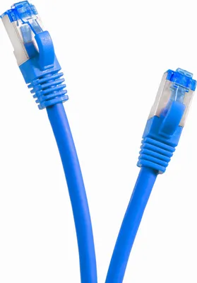 Produktbild von TPFNet 15m Cat.6A Patchkabel / Netzwerkkabel S/FTP 10GBit, blau