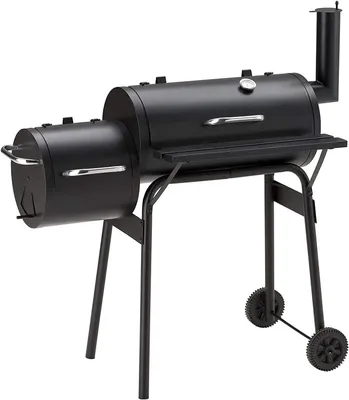 Produktbild von RESCH Holzkohlegrill 502599 Multifunktionaler Holzkohlegrill, 104x58x114 cm, 4 Personen, Hochwertiges Material & Verarbeitung, 2 Grillkammer, Smoker