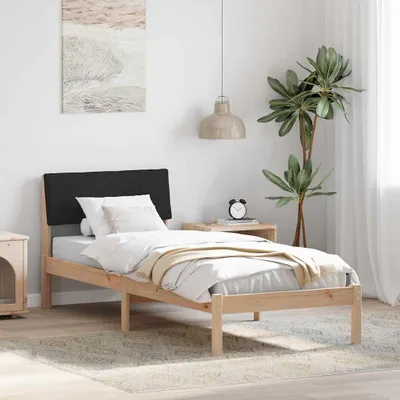 Image de Maison Exclusive - Sommier marron et noir 75 x 190 cm en pin massif