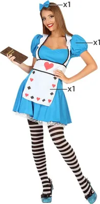 Produktbild von Atosa Alice-kostüm Blau M-L Blau M-L