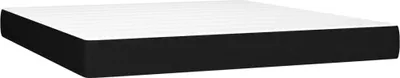 Produktbild von vidaXL Taschenfederkernmatratze Mittel Schwarz 180x200x20 cm Stoff