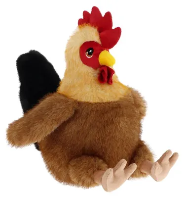 Immagine prodotto di Keel Toys Gallina / Gallo di peluche - Peluche - marrone - seduto - 20 cm - gallina coccolosa