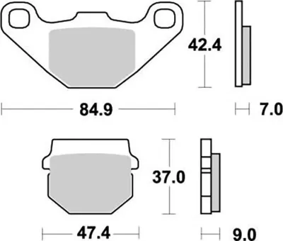 Obrázok produktu pre Moto-Master brzdové doštičky Nitro 090121
