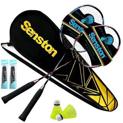 Immagine prodotto di Set di racchette da badminton per 2 giocatori, completo di borsa