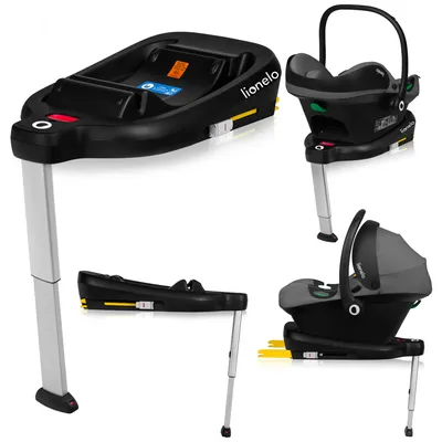 Produktbild von Lionelo Kindersitzbasis Lemmy i-Size Base für Kinder von 40 bis 87 cm RWF-Installation, ISOFIX system - Black