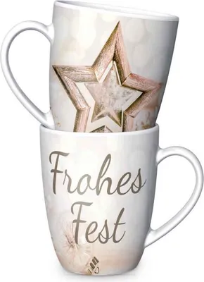 Produktbild von Becher Tasse Kaffeetasse für Dich :-) Frohes Fest 250ml