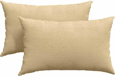 Produktbild von vidaXL Sofakissen 2 Stück Grau-Grün 50 x 30 cm Cordstoff