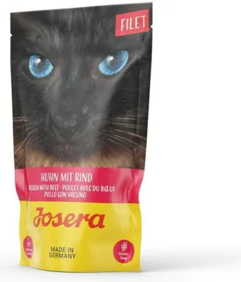 Produktbild von Josera Katze Filet 16x70g | Huhn mit Rind