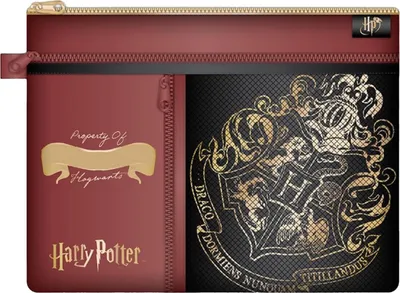 Produktbild von Harry Potter - Hogwarts Wappen-Brieftasche CD2238 (Einheitsgröße) (Schwarz/Burgunderrot/Gold)