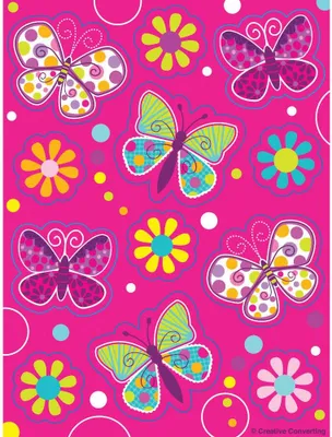 Produktbild von Sticker Pink Schmetterling, 2 Bögen