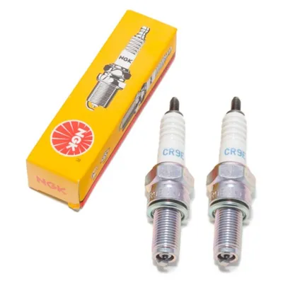 Produktbild von Zündkerzen Set NGK 2x CR9E Zündkerze entstört, 19,0mm Langgewinde Ø 10,0mm Hex 16,0mm, Elektrodenabstand 0,75mm, Wärmewert 9, 5006 / 5995 / 6263