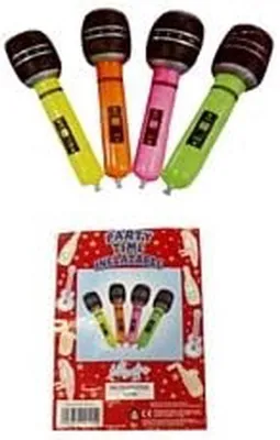 Productafbeelding van Opblaasbare Microfoon 38 cm Accessoire Feest Verkleedkleding