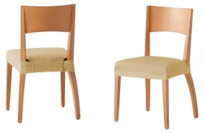 Productafbeelding van Martina bekleding voor stoelen, beige, set van 6