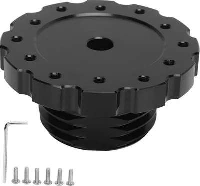 Image de Adaptateur de volant noir de rechange précis pour Thrustmaster T300 T500 PCD 73 mm
