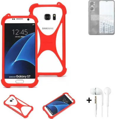 Produktbild von Handy-hülle + Kopfhörer kompatibel mit Tecno Pop 6 Pro Schutz-hülle Bumper Silikon Schutz Hülle Cover Case Silikoncase Silikonbumper TPU Softcase