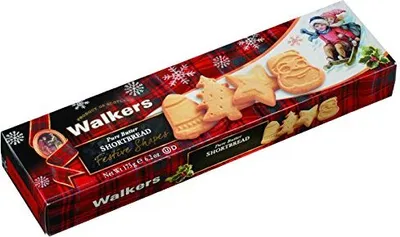 Produktbild von Walkers Festive Shapes Shortbread, 1er Pack (1 x 175 g)