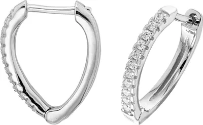 Produktbild von Elegante 925 Sterling Silber Damen - Ohrklemme mit Zirkonia - 16mm*2mm; TRS24875