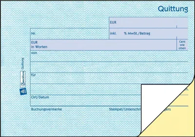 Immagine prodotto di AVERY Libro dei moduli Zweckform "Ricevuta", SD, 4+1 GRATIS