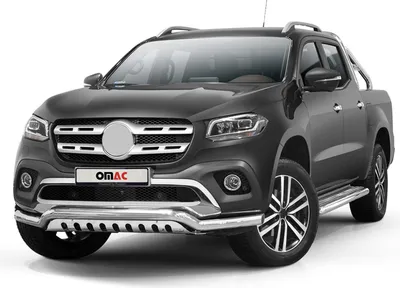 Obrázok produktu pre Ochranná lišta predného nárazníka pre Mercedes triedy X 2017-2020 nerezová oceľ ABE strieborná