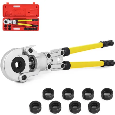 Immagine prodotto di Pinza per tubi di rame VEVOR - pinza per tubi idraulici V 12-28 mm, pinza per tubi di rame con ganasce TH 16-32 mm, testa rotante a 360° per tubi flessibili A