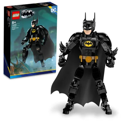 Zdjęcie produktu dla LEGO 76259 DC Figurka Batmana do zbudowania z peleryną, zabawka oparta na filmie „Batman” z 1989 roku, zestaw kolekcjonerski, pomysł na prezent dla dzieci, chłopców i dziewczynek, w wieku od 8 lat