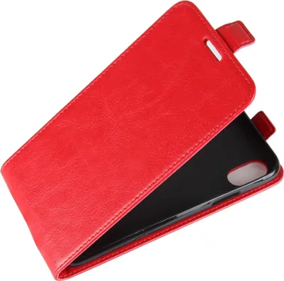 Produktbild von Mobigear iPhone X Hülle Flipcase - Rot