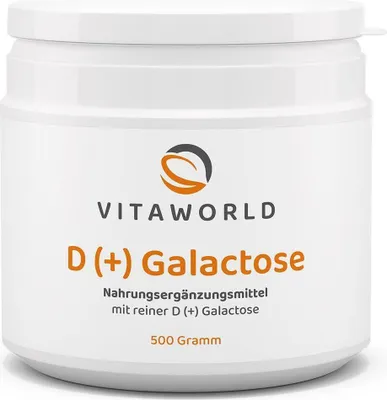 Produktbild von Vitaworld D (+) Galactose Pulver, 500 g Pulver