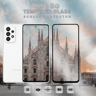 Produktbild von Samsung Galaxy A53 5G – gehärtetes Glas 9H – 3D-Displayschutz in Superqualität