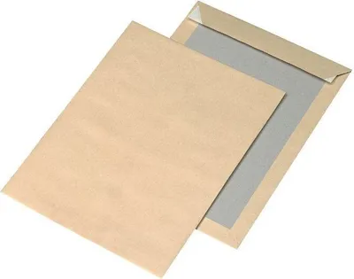 Produktbild von Versandtaschen B4 110g/qm HK Papprückwand VE=125 Stück braun