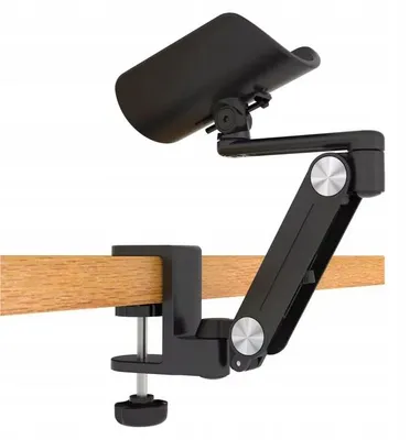 Produktbild von Ergonomische Armlehnen-Stütze für Schreibtisch, schwarz