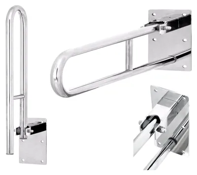 Produktbild von WANDSTÜTZGRIFF SILBER 60 cm STÜTZKLAPPGRIFF 600 mm
