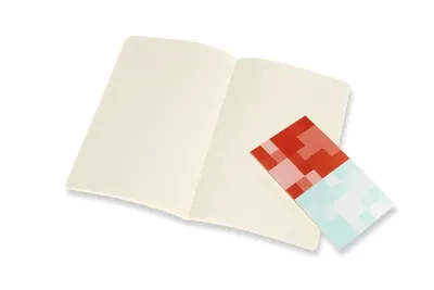 Produktbild von Moleskine Volant Large/A5, 2er Set, Liniert, Soft Cover, Korallrot, Aquamarinblau