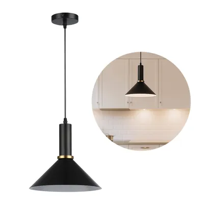 Obrázek produktu pro Závěsné svítidlo MasterLED Olena - E27 - Loft - Kovové závěsné svítidlo - do kuchyně a na jídelní stůl - Černá-měď
