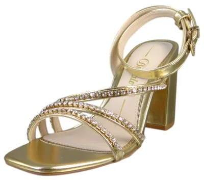 Produktbild von Buffalo Damen Komfort Sandalen Charlotte Ice 1291598 Goldfarben