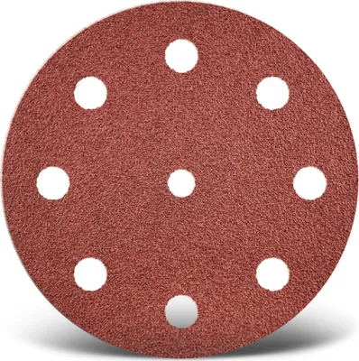 Produktbild von MENZER Red Klett-Schleifscheiben, 125 mm, 9-Loch, f. Exzenterschleifer, Normalkorund (50 Stk.) K240