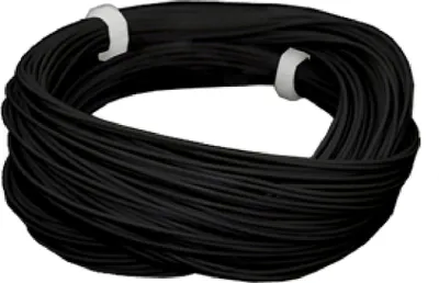 Produktbild von ESU 51942 Hochflexibles Kabel, Durchmesser 0.5mm, AWG36, 2A, 10m Wickel, Farbe schwarz