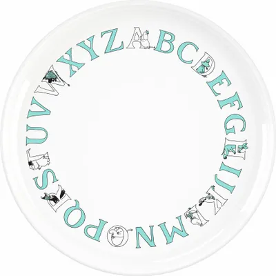 Produktbild von Rig-Tig Teller Moomin ABC Turqouise, Speiseteller, Kunststoff, Türkis, 20 cm, Z00704-1