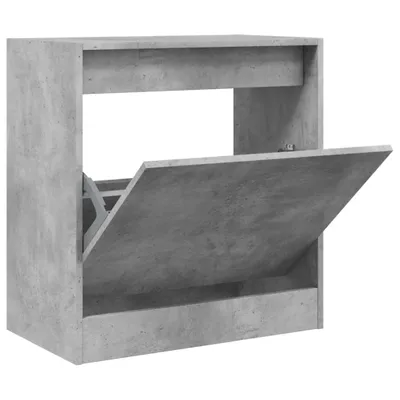 Produktbild von "2026 Promotion" Schuhschrank, moderner Schuhkommode, Betongrau 60x34x63,5 cm Holzwerkstoff - Schuhregale CC30109