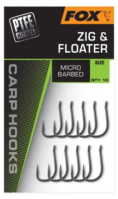 Obrázek produktu pro Háčky Fox s PTFE povlakem, typ Zig & Floater, velikost 10