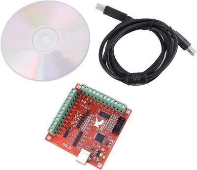 Productafbeelding van USB CNC controller 4 as motion control kaart - interface breakout kaart - 0-10V analoge output