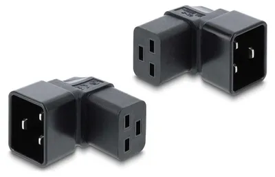 Productafbeelding van Delock netadapter, IEC 60320 - C20 naar C19, stekker/connector, 16 A, 90° geknikt