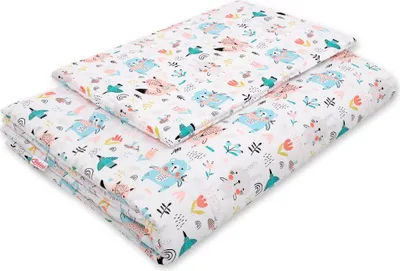 Immagine prodotto di Set di biancheria da letto per bambini con imbottitura 135x100 cm - orsetti blu