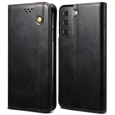 Image de Etui pour Samsung Galaxy S23+ étui en cuir avec fonction stand noir