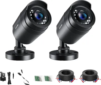 Obrázok produktu pre Bezpečnostná kamera, rozlíšenie 1080P, 2MP, vodotesná IP66, nočné videnie do 80 stôp, 90° uhol pohľadu