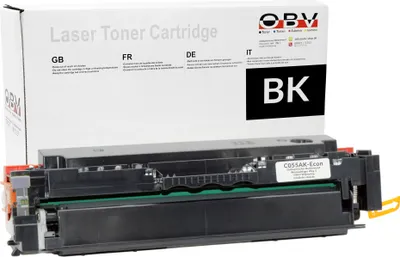 Produktbild von OBV Kompatibel, mit Chip ohne Füllstandsanzeige 055 3016C002 Toner passend für Canon Canon LBP 662 663 664 MF 741 742 743 744 745 Cdw 746Cx mit Chip ohne Füllstandsanzeige - schwarz 2300 Seiten