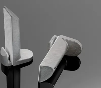 Produktbild von Naber Kaiman Tablarträger. Tablarträger, edelstahlfarbig  - Trag-/Stützelement