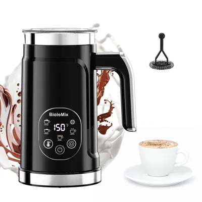 Produktbild von Tekoo Milchaufschäumer Elektrischer Milchaufschäumer 5-in-1, LCD-Display, Temperaturregelung , 500 W , 5-in-1 Funktion, LCD-Touch-Display