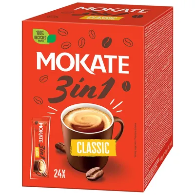 Immagine prodotto di Caffè bevanda 3in1 Instant Mokate Classsic BOX 24pcs
