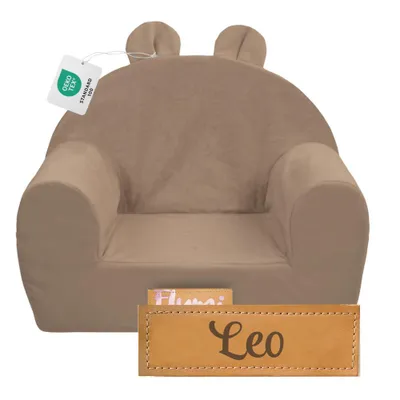 Produktbild von Flumi Kindersessel personalisiert mit Namen – Babysessel Kinderzimmer Spielzimmer – 56x42 cm