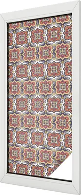 Zdjęcie produktu dla Folia witrażowa - 116x50 cm - wzór witrażowy - nieprzezroczysta dekoracyjna folia do ochrony prywatności - samoprzylepna, ochrona przed promieniowaniem UV - dekoracje kwiatowe
